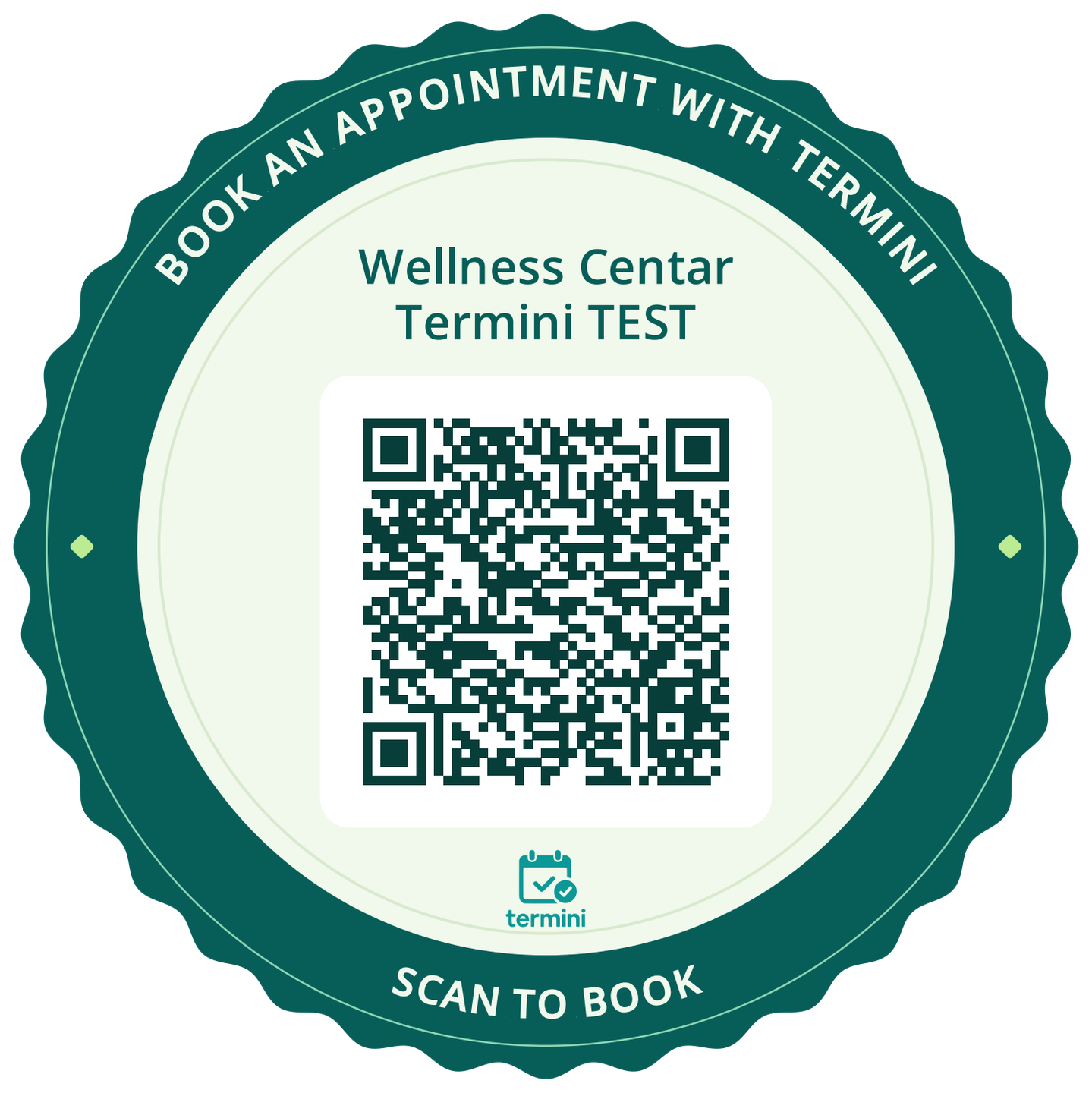 Nyomtatható QR-grafika — Wellness Centar Termini TEST